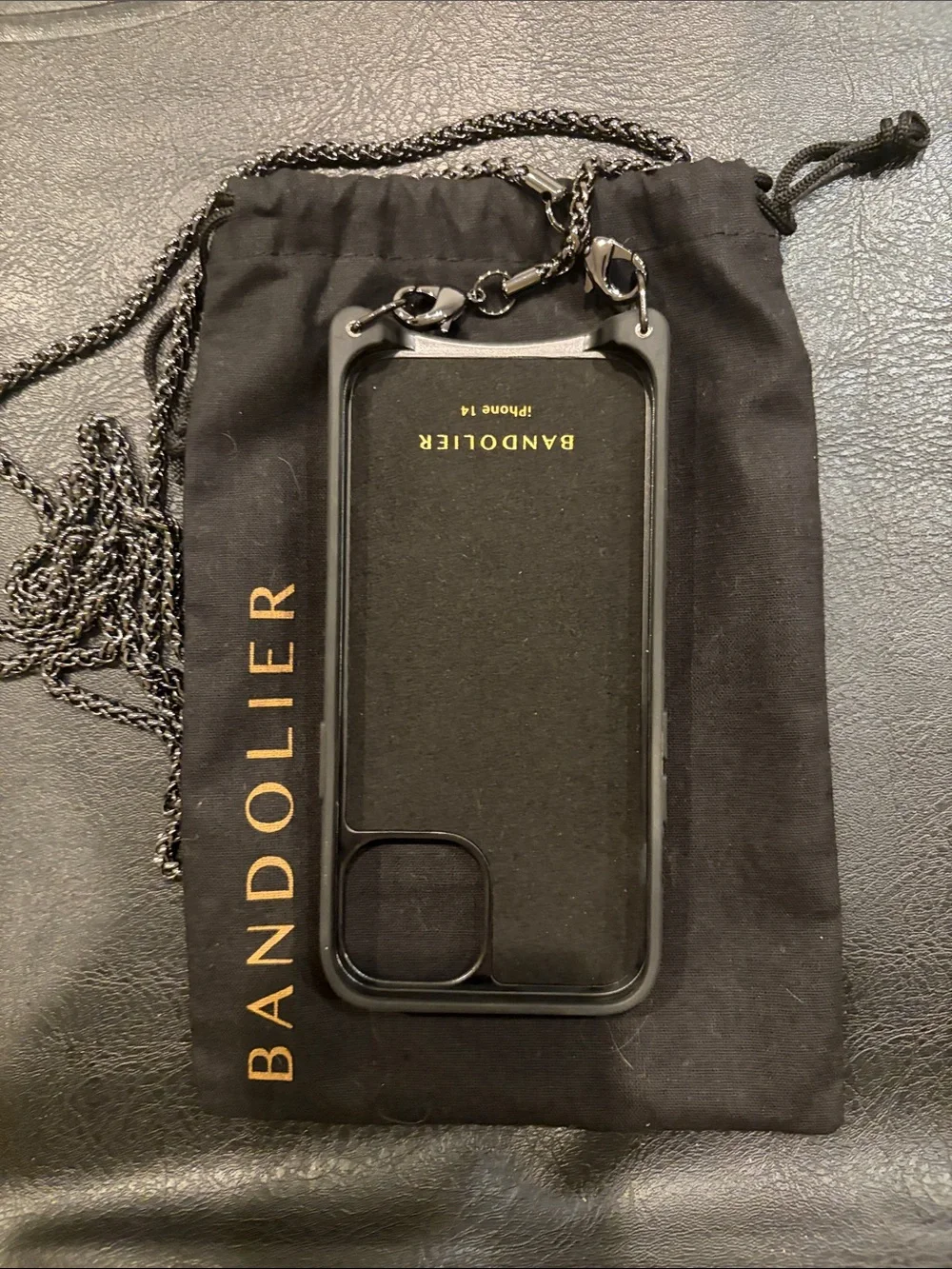 Bandolier Sheila Pyramid Black Crossbody for iPhone 14